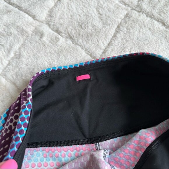 Victoria's Secret Sport | Purple Polka Dot Knockout Tight Leggings | Size Medium - Picture 5 of 12